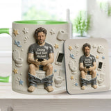 Best Time Of Day - Personalized Father Accent Mug & Coaster