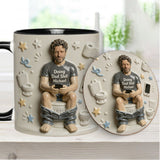 Best Time Of Day - Personalized Father Accent Mug & Coaster