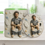 Best Time Of Day - Personalized Father Accent Mug & Coaster