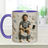 Best Time Of Day - Personalized Father Accent Mug & Coaster