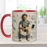 Best Time Of Day - Personalized Father Accent Mug & Coaster