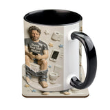 Best Time Of Day - Personalized Father Accent Mug & Coaster