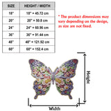 Flower Butterfly - Personalized Butterfly Non-Slip Tufted Rug