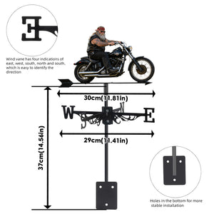 Biker Gift, Motorbike Lovers Gift - Personalized Biker Weather Vane