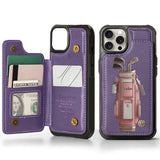 Luxury Gift For Golfer Custom Name - Personalized Golf Wallet Phone Case