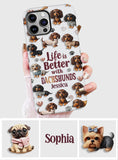 Just A Girl Who Loves Dogs - Personalized Dog Full Print Phone Case