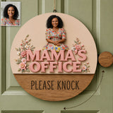 Office Status - Personalized Mother Spinner Sign Custom Shape