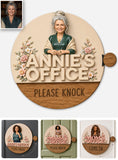 Office Status - Personalized Mother Spinner Sign Custom Shape
