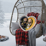 Football House Divided - Personalized Football Faux Fur Shaped Pillow