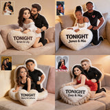 Tonight - Personalized Spicy Couple Premium Faux Fur Pillow