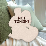 Tonight - Personalized Spicy Couple Premium Faux Fur Pillow