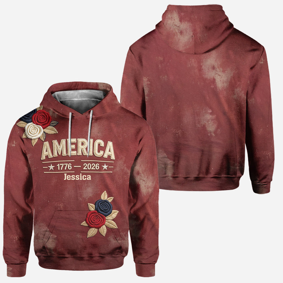 Women's America 250th Anniversary - Personalized Patriot All Over Shirt