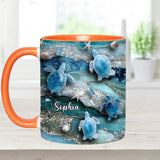 Love Turtles - Personalized Turtle Accent Mug