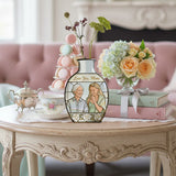 Custom Flower Vase Mother's Day Gift For Mom/ Grandma - Personalized Grandma Custom Shape Acrylic Flower Vase