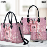 No1 Mom Ever - Personalized Mother Leather Handbag & Leather Long Wallet