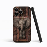 Just A Girl Who Loves Elephant - Personalized Elephant Leather Phone Case