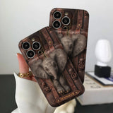 Just A Girl Who Loves Elephant - Personalized Elephant Leather Phone Case