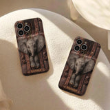 Just A Girl Who Loves Elephant - Personalized Elephant Leather Phone Case