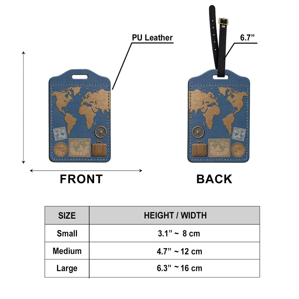 Just A Girl Boy Who Loves Traveling - Personalized Travelling Passport Holder & Luggage Tag Set