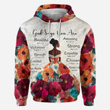 God Says You Are - Personalized African American All Over Shirt