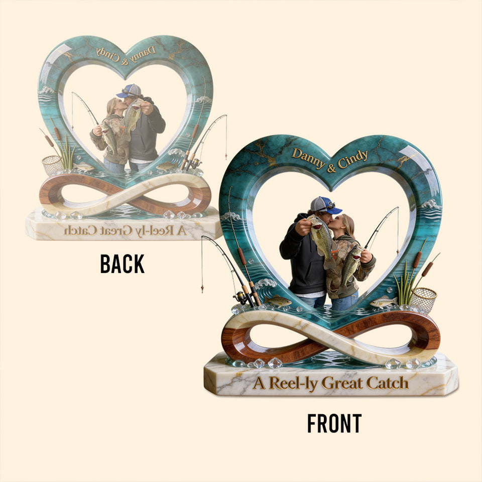 A Reel-ly Great Catch - Personalized Fishing Custom Shaped Acrylic Plaque