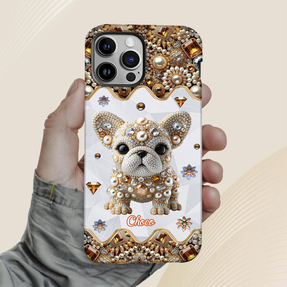 Love French Bulldog - Personalized Dog Full Print Phone Case