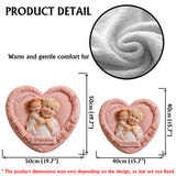 Custom Any Photo - Perfect Gift For Mom, Grandma - Personalized Mother Faux Fur Shaped Pillow