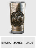 Everything Will Kill You so Choose Something Fun - Personalized Bull Riding Tumbler