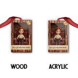 Book Lover In Toy Display Box - Personalized Book Ornament