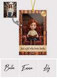Book Lover In Toy Display Box - Personalized Book Ornament