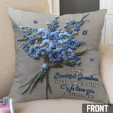 Never Forget I Love You - Personalized Grandma Throw Pillow
