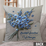 Never Forget I Love You - Personalized Grandma Throw Pillow