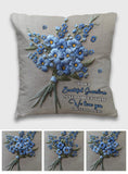 Never Forget I Love You - Personalized Grandma Throw Pillow