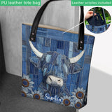 Just A Girl Who Loves Highland Cow - Personalized Highland Cow Tote Bag
