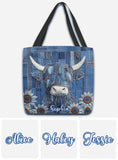 Just A Girl Who Loves Highland Cow - Personalized Highland Cow Tote Bag