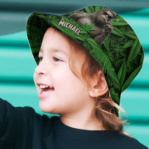 Smoking Bigfoot - Personalized Weed Bucket Hat