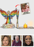 Light This Up And Know I'm Here - Personalized Memorial Candle Holder Sign