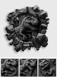 Cool Dinosaur Alphabet Custom Name - Personalized Kid Shaped Doormat/ Rug