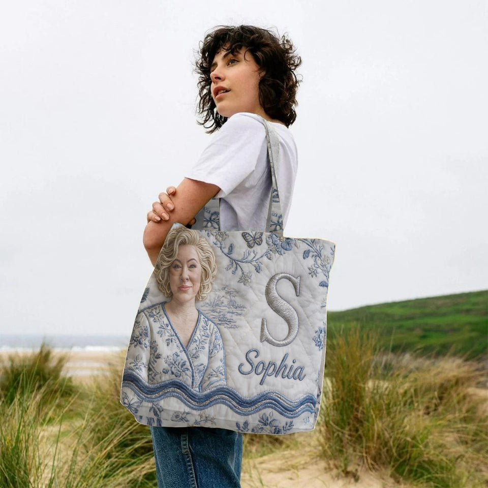 Custom Any Photo - Personalized Self Love Quilted Tote Bag