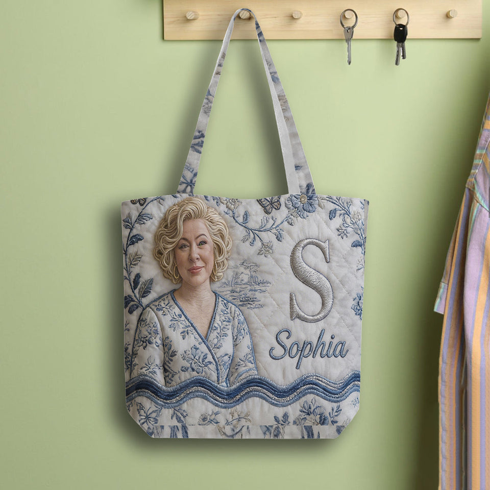 Custom Any Photo - Personalized Self Love Quilted Tote Bag