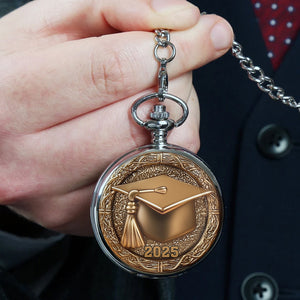 Congrats Grand 2025 - Personalized Graduation Pocket Watch