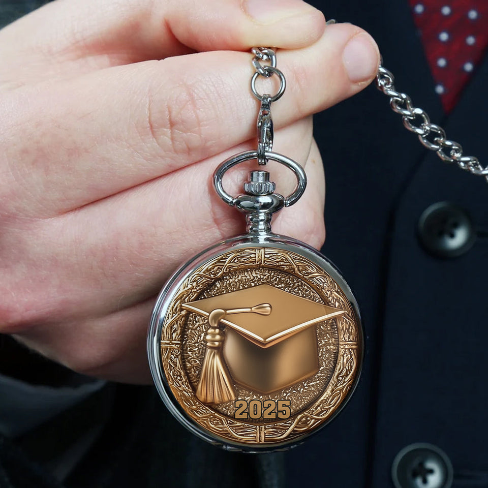 Congrats Grand 2025 - Personalized Graduation Pocket Watch