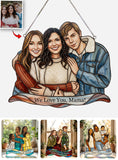 Custom Any Photo - Personalized Mother Window Hanging Suncatcher Ornament