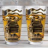 Serve And Protect - Personalized Police Officer Beer Glass