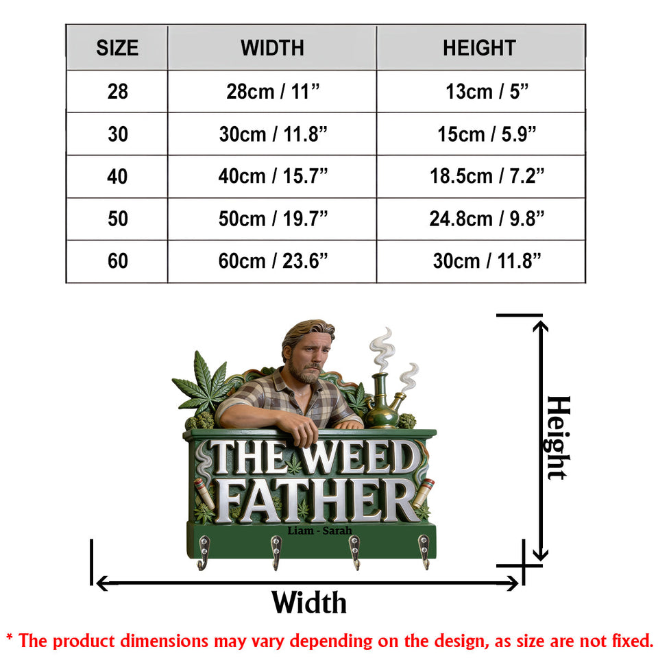 Custom Any Photo - Personalized Weed Custom Shaped Hanging Rack