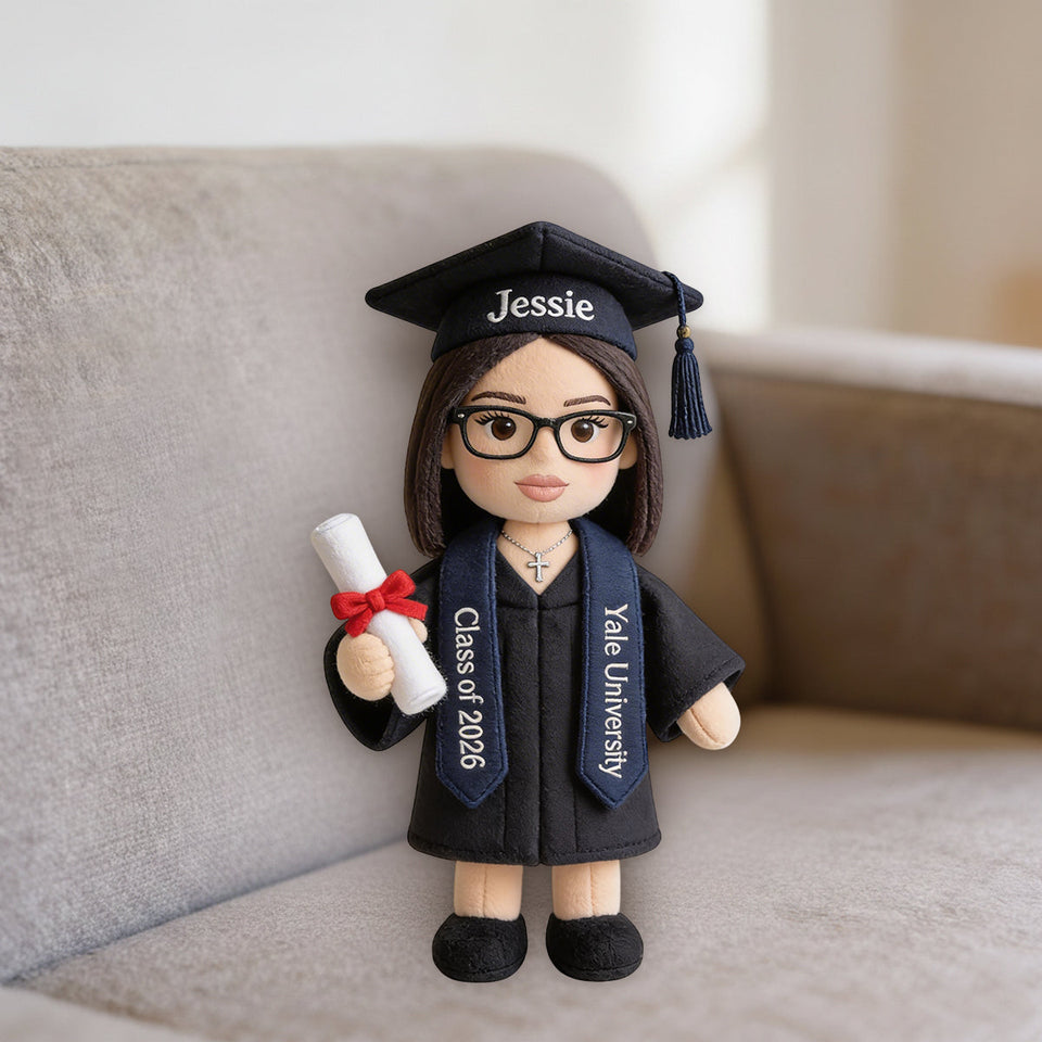 Senior Class of 2026 Gift - Personalized Graduation Premium Faux Fur Pillow