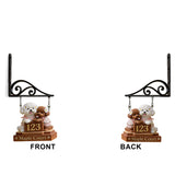 Dog Address Porch Sign - Personalized Dog Wooden Wall Mount Sign