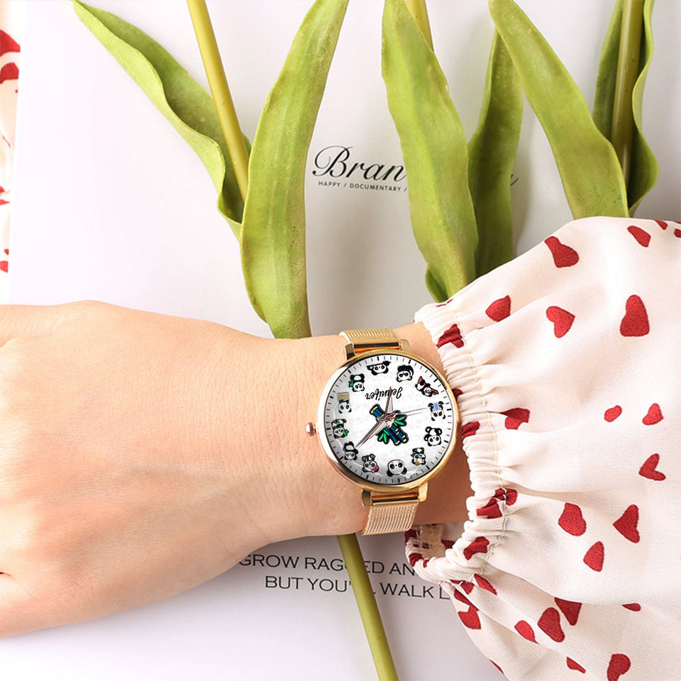 Panda Lover - Personalized Panda Lover Women Hand Watch