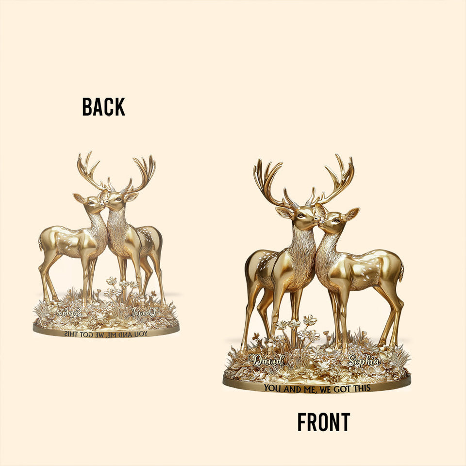 You & Me We Got This - Personalized Hunting Custom Shaped Acrylic Plaque