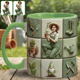 Love Gardening Green Thumbs - Personalized Gardening Accent Mug